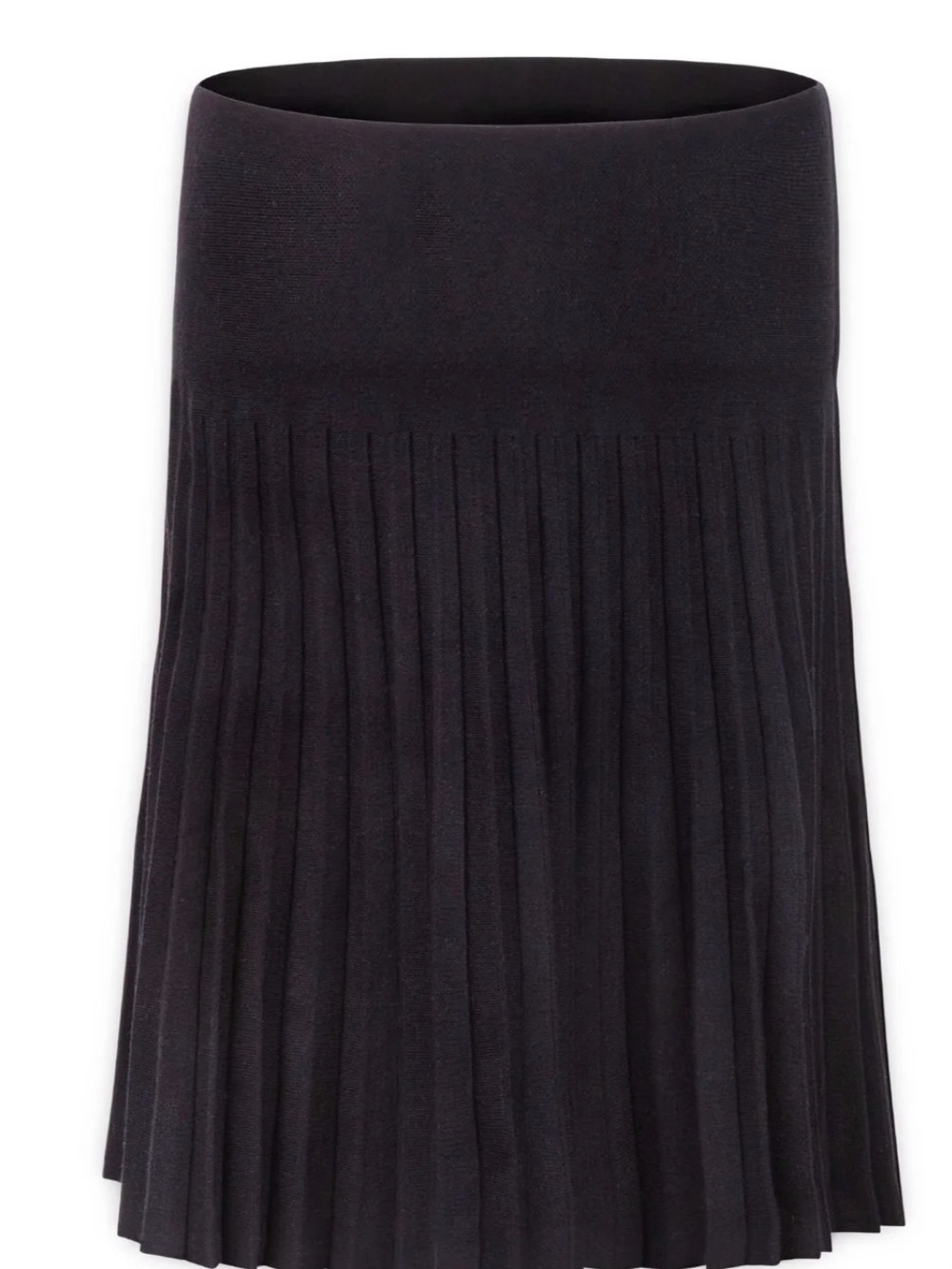 Women's Black Pleated MiaMod Year Round Skirt